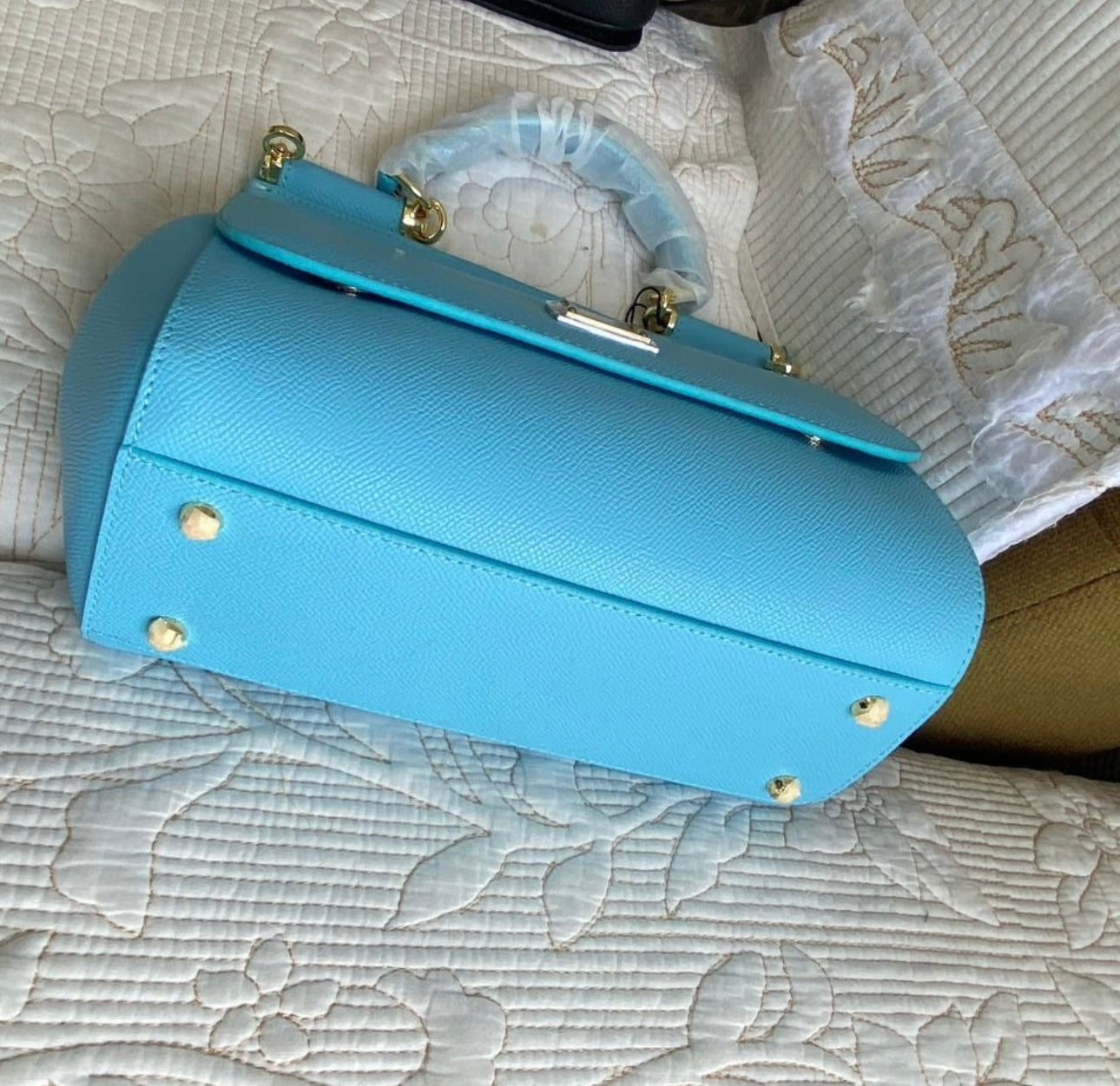 DG Baby Blue Dauphine Regular Sicily Bag