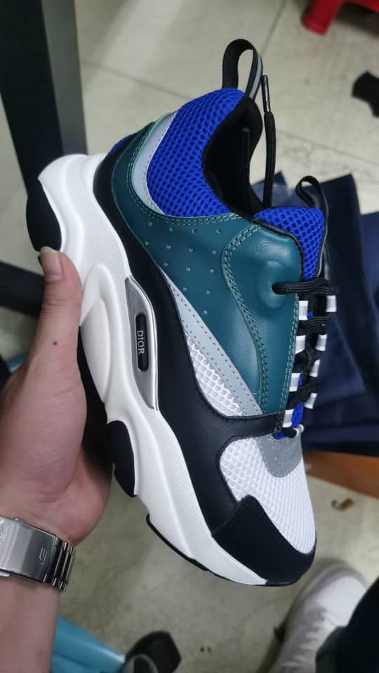 Zapatilla Dior B22 azul/verde intenso