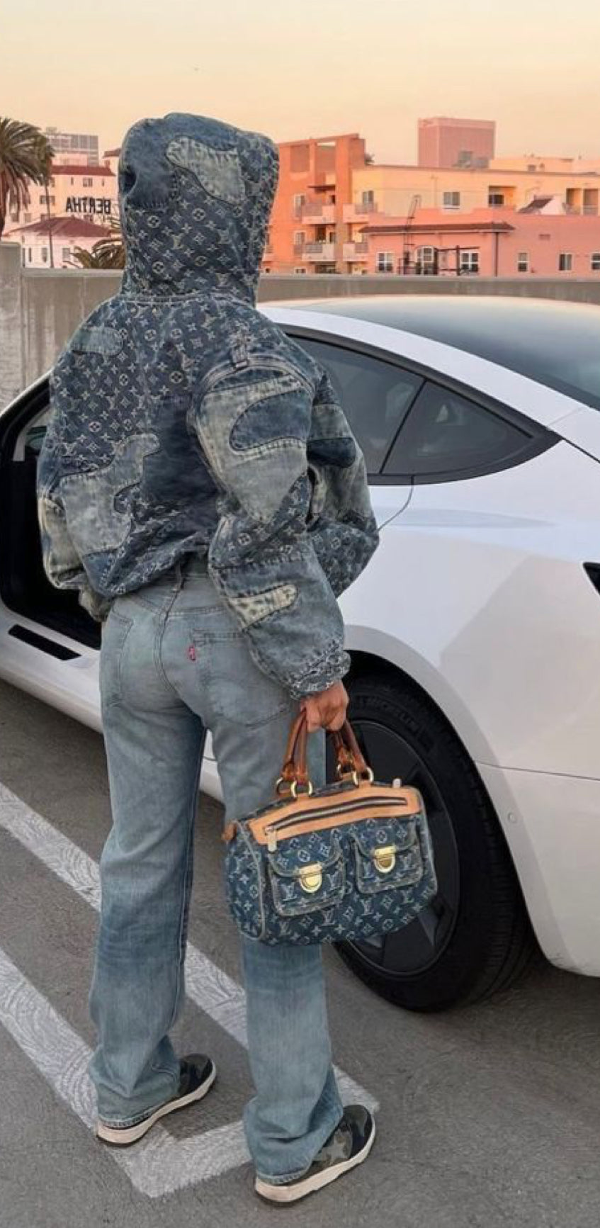 Monogram Denim Speedy Neo