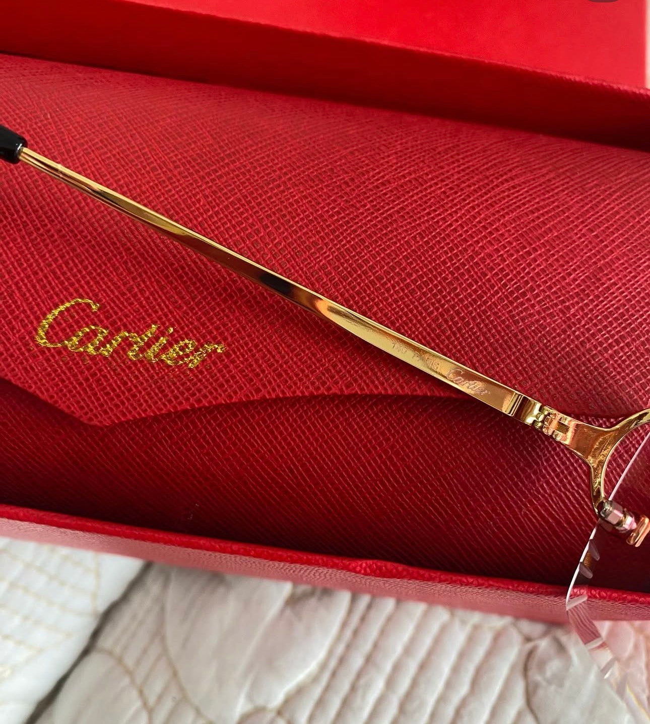 Cartier C-Décor Gold Wire Red Tint