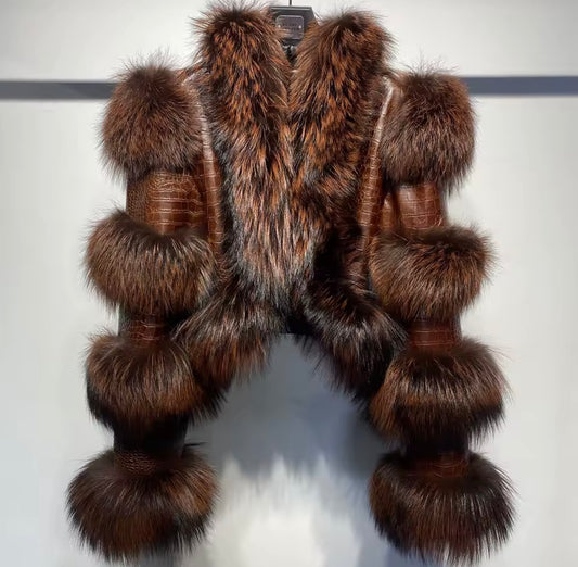 Real Fox Fur Jacket | 6 Colors (Preorder) Arrives 15-30 business days from order date