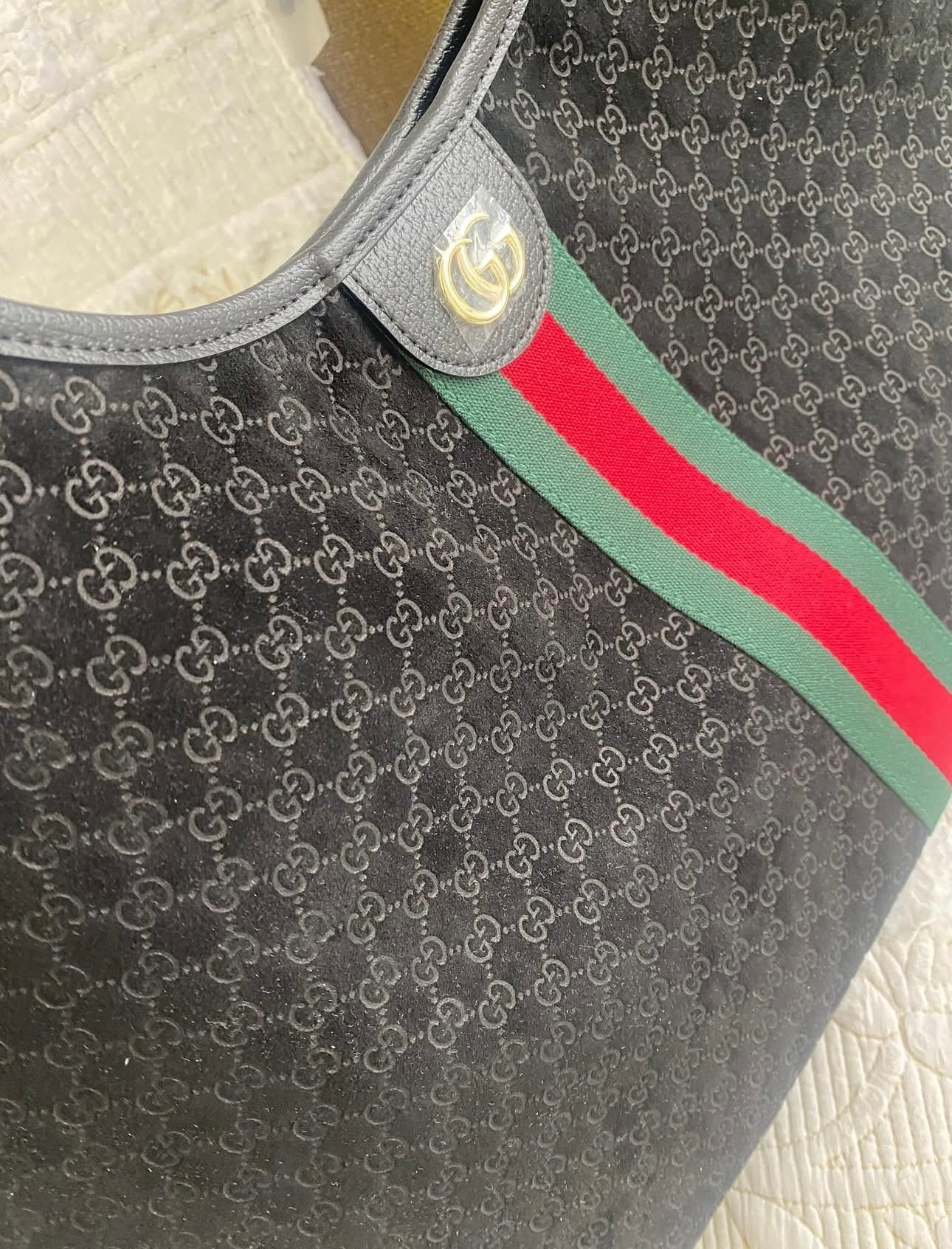 Large Giglio Tote bag | Black