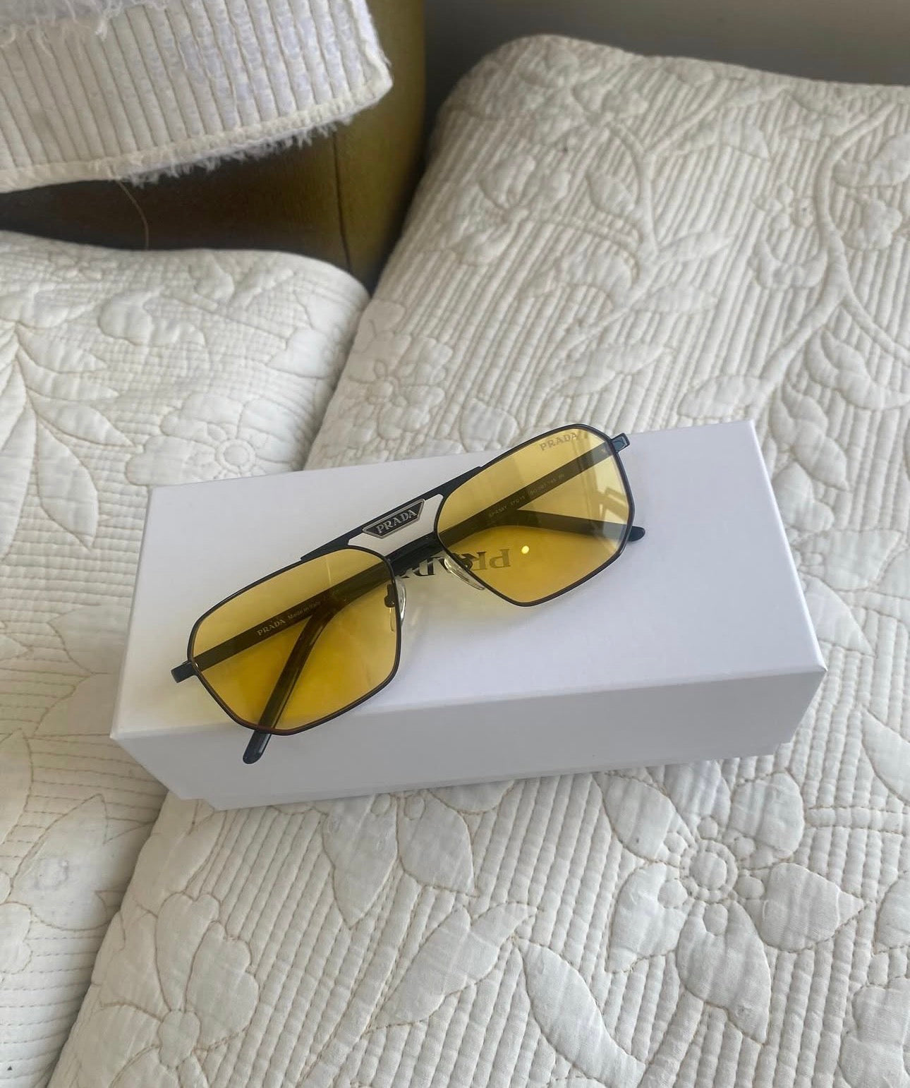 Yellow Pr55zs Sunglasses | Prada