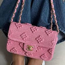 Coco Pink Raffia Bag