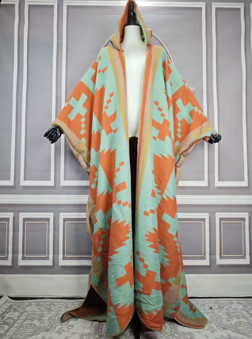 Hooded Sunset Oasis Kimono Cardigan -- Ships within 10-15 business days from order date