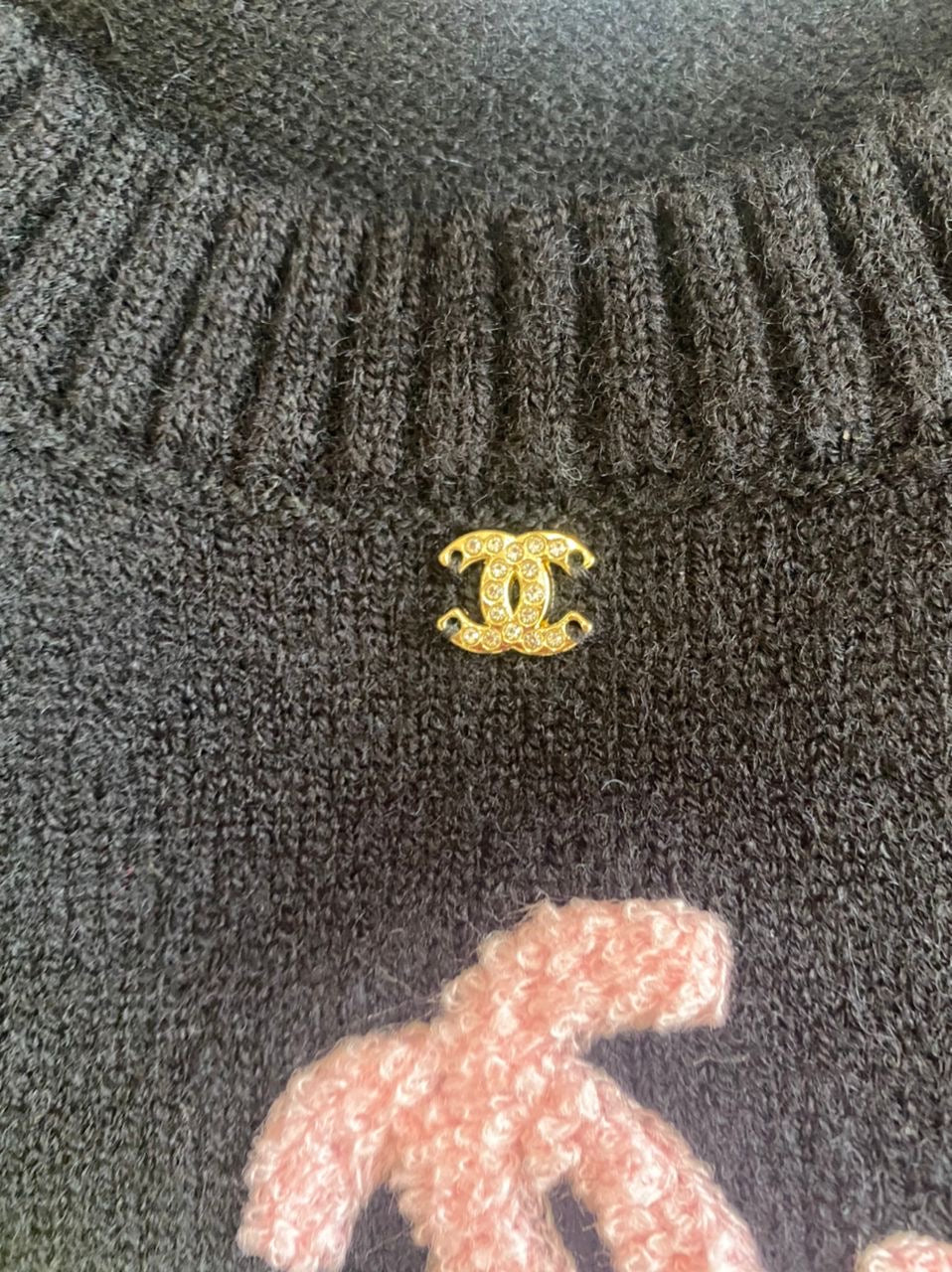 Coco Logo Knit Short Sleeve Sweater