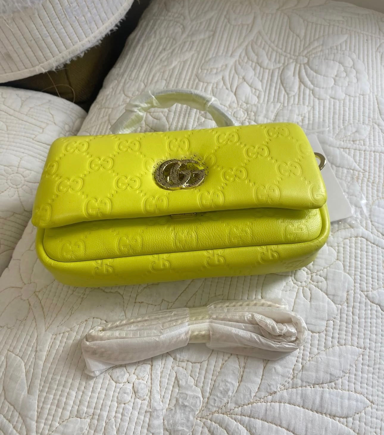 GREEN GG MILANO MINI TOP HANDLE BAG