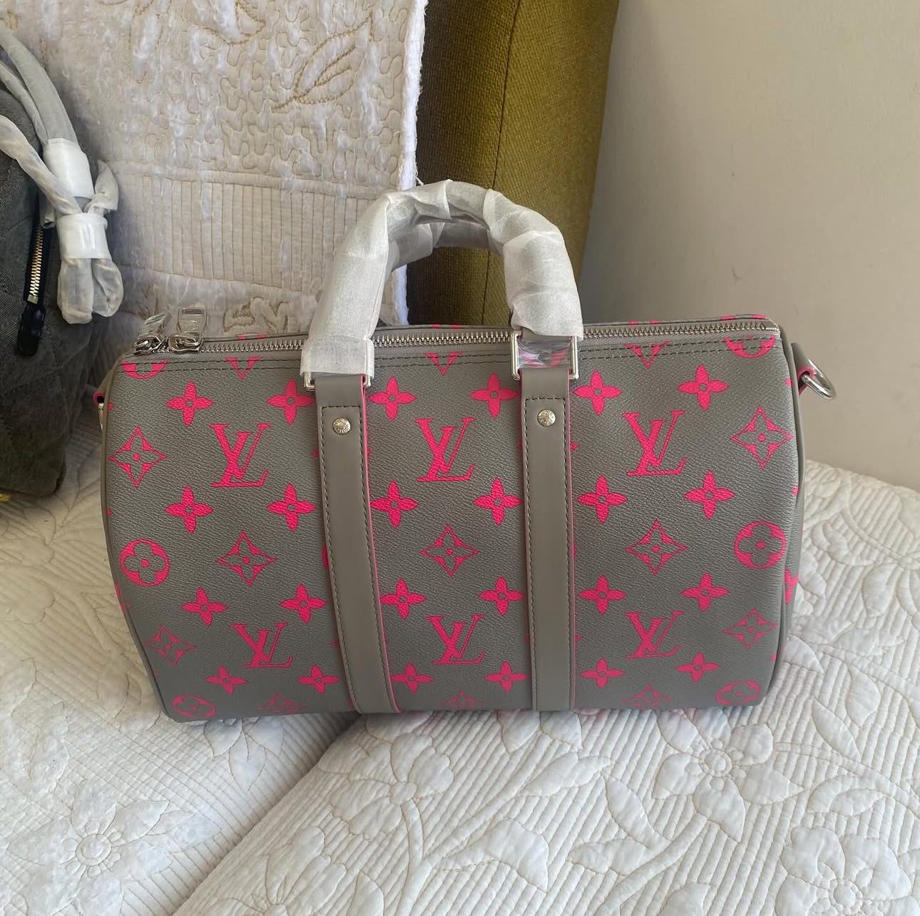 Pink Keepall Bandoulière 35