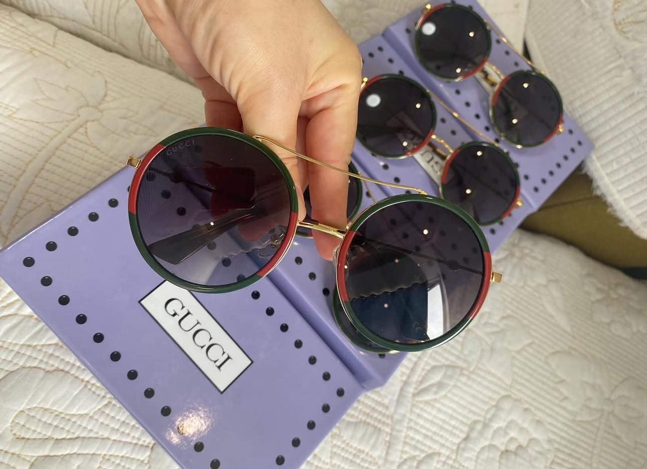 GG ROUND FRAME SUNGLASSES GG0061S