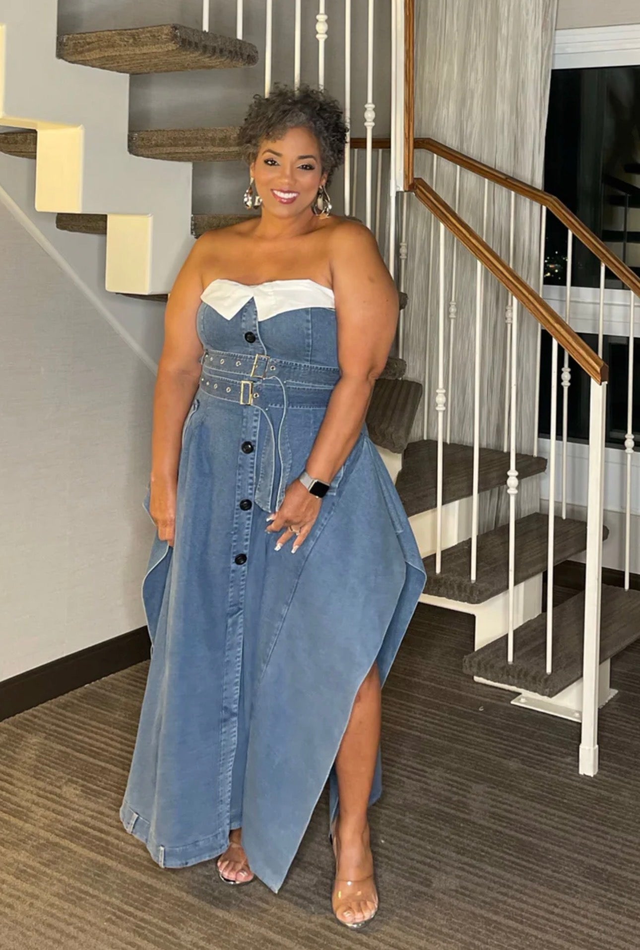 Chic Reinvented Trench Maxi Dress XL 1X 2X - 3 COLORS