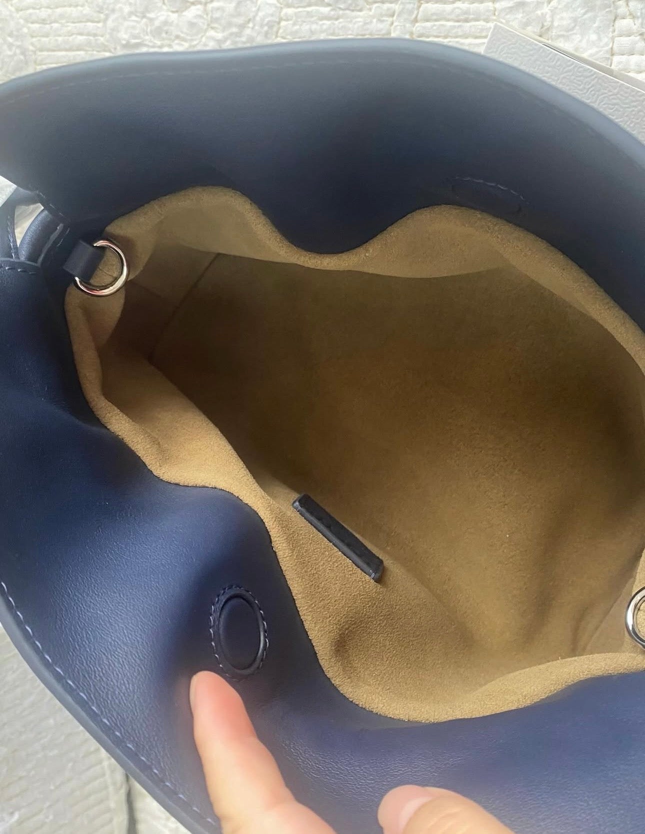 Blue Flamenco purse in nappa lambskin