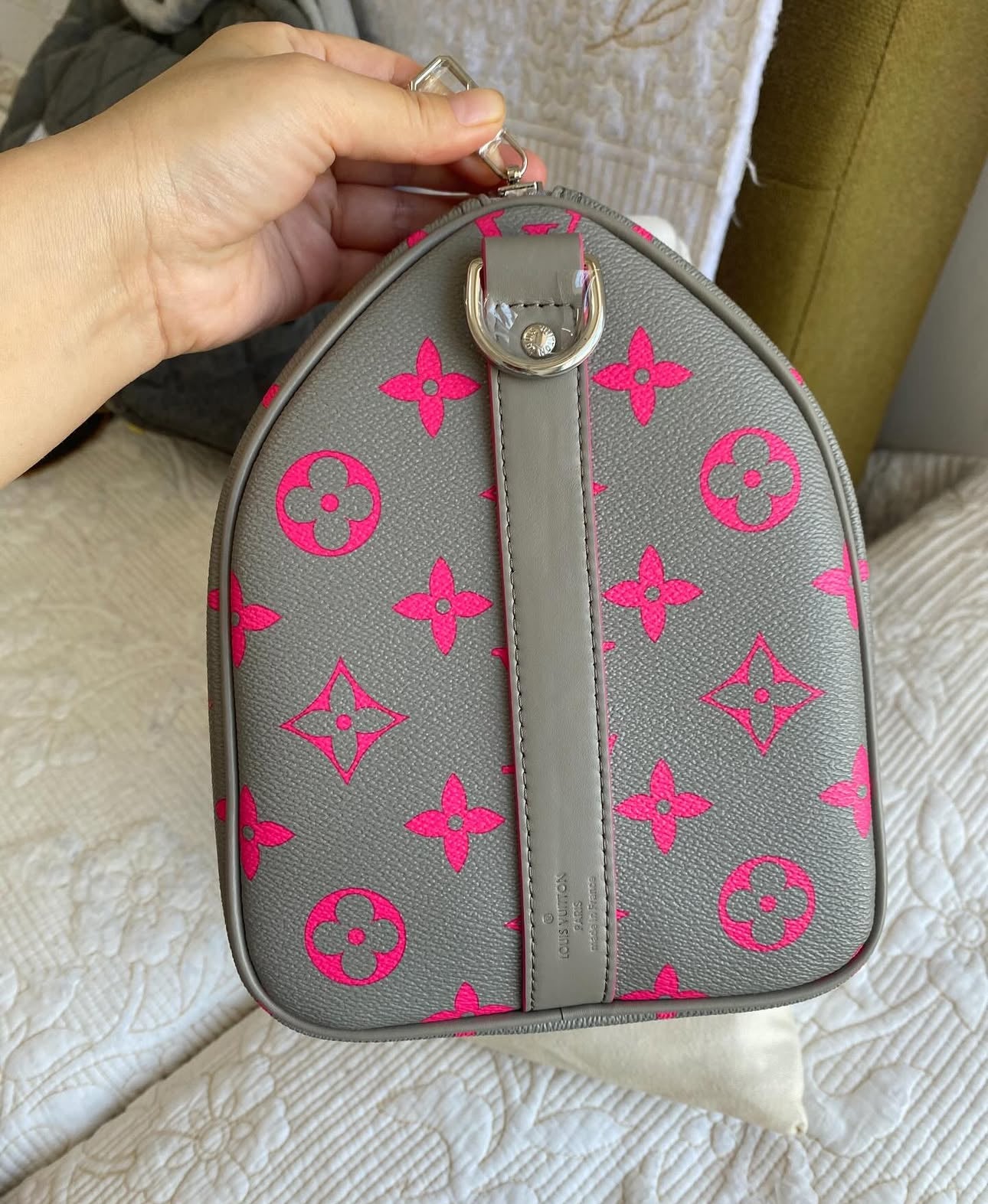 Pink Keepall Bandoulière 35