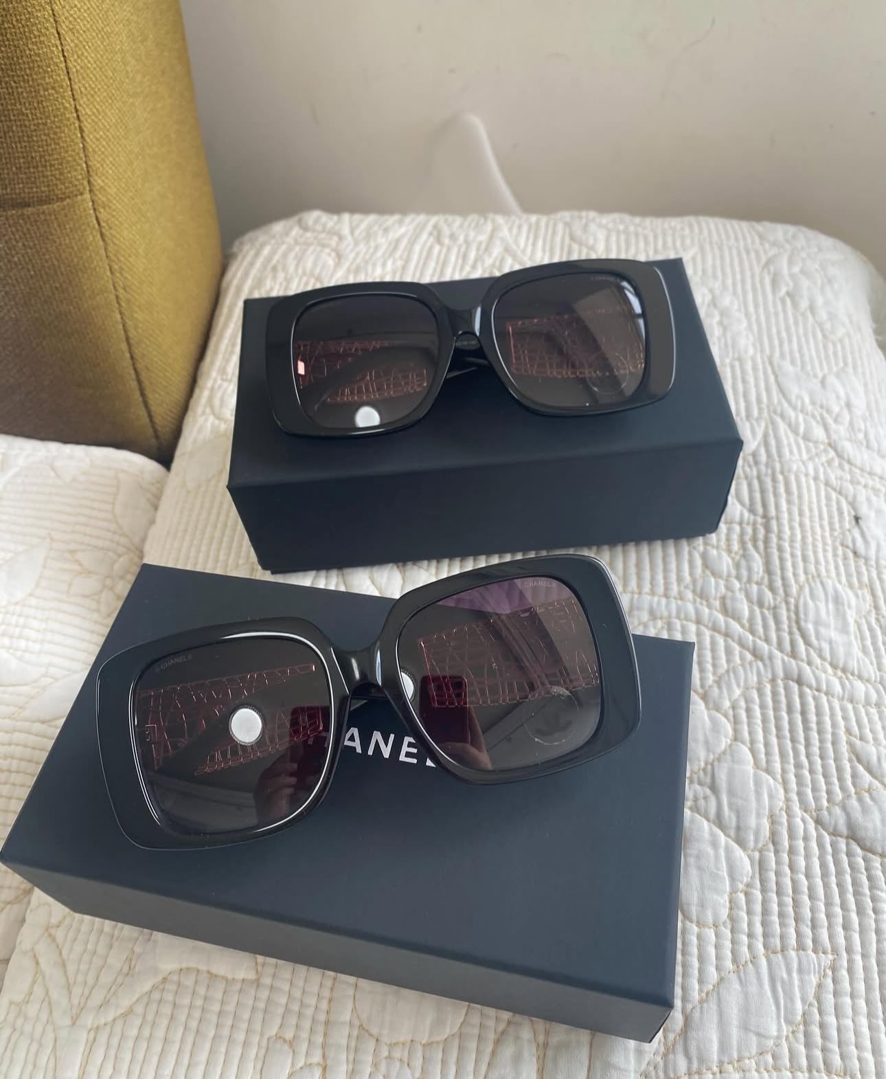 Coco SQUARE SUNGLASSES Acetate & Metal Black