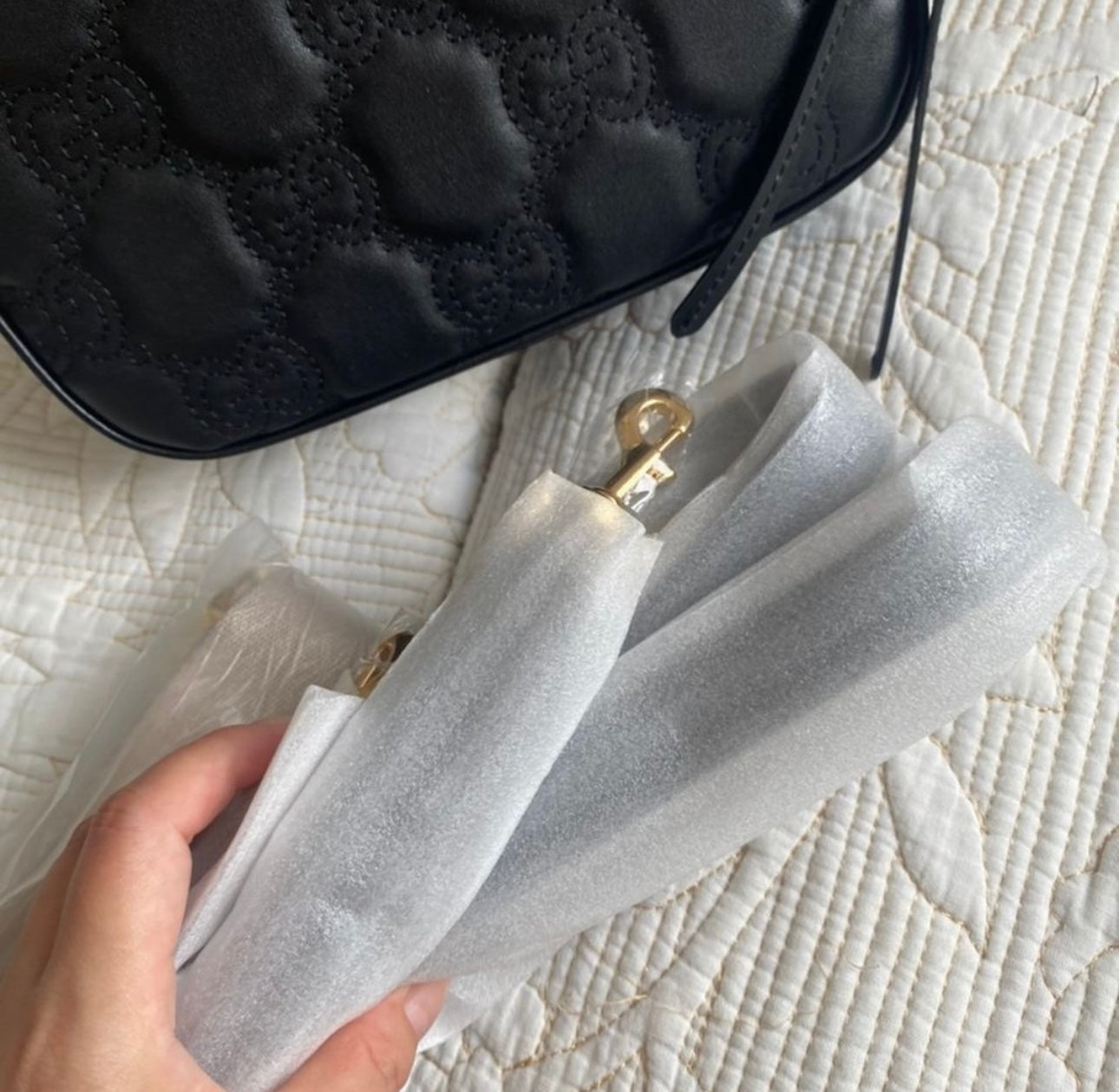 ENVELOPPE GRAND SAC EN MIX MATELASSÉ