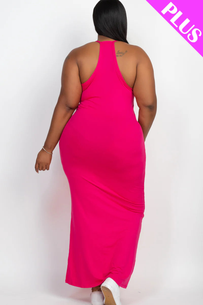 Plus Racer Back Maxi Dress (9 Colors)