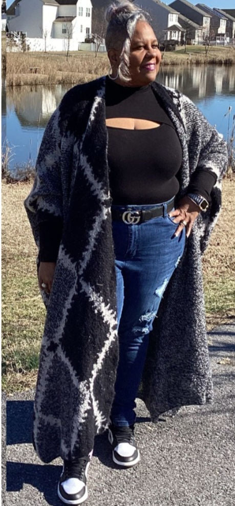 Midnight Marble  | Cardigan Kimono Duster **PREORDER** SHIPS IN 10-15 BUSINESS DAYS FROM ORDER DATE