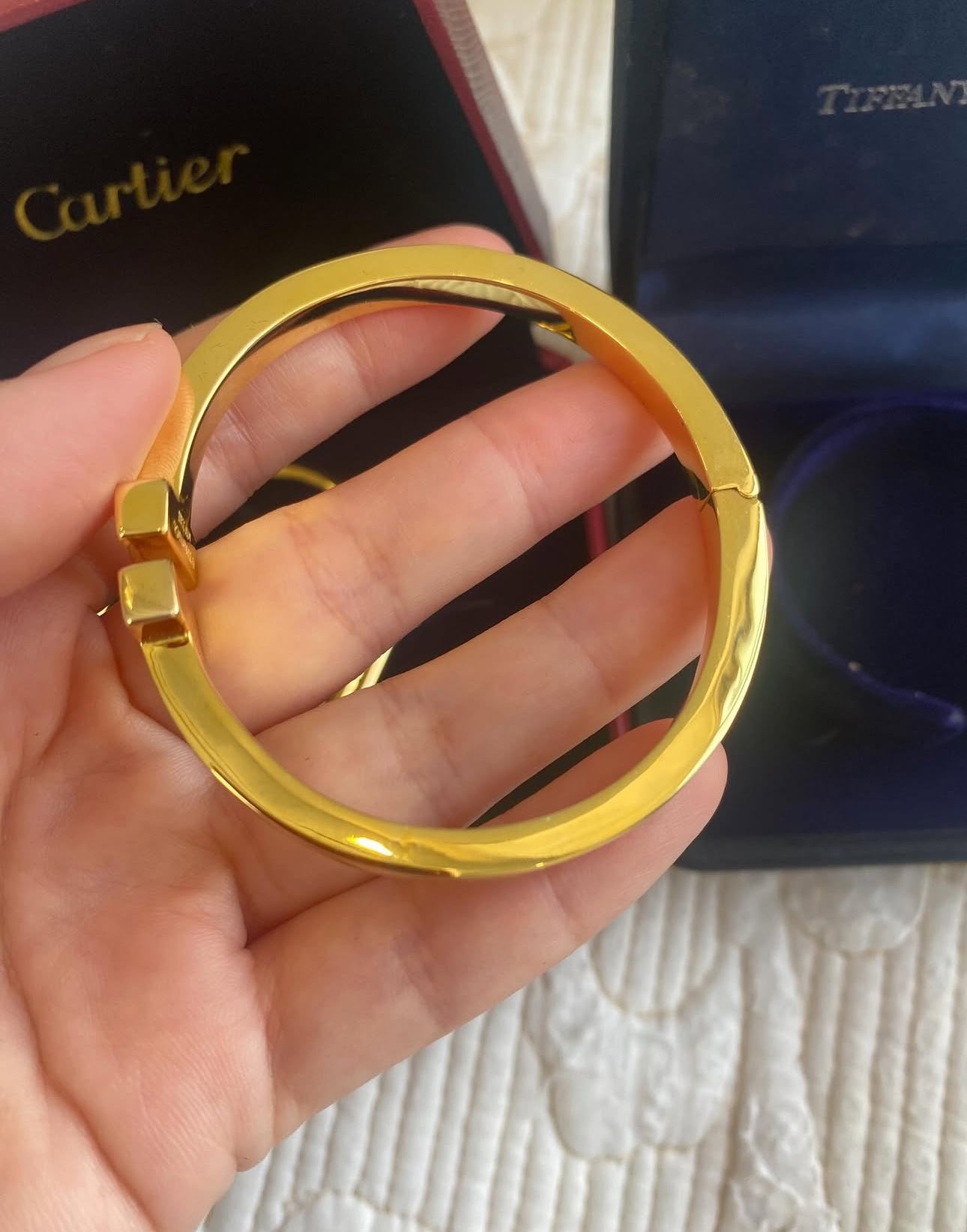Cartier Nail Bracelet + Tiffany Bracelet