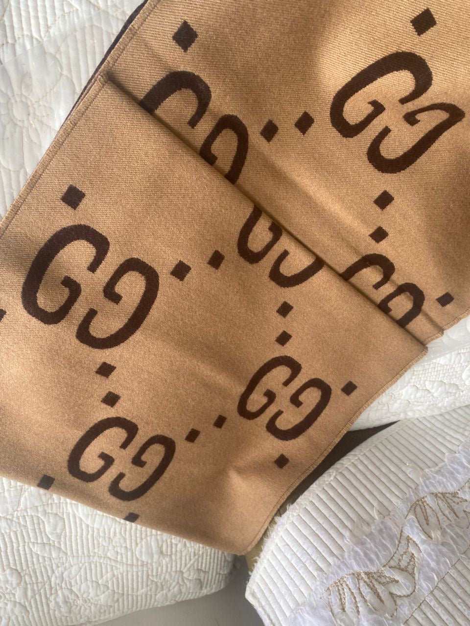 Écharpe Jacquard Marron
