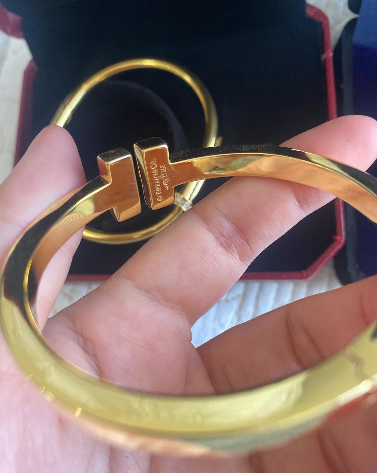 Cartier Nail Bracelet + Tiffany Bracelet