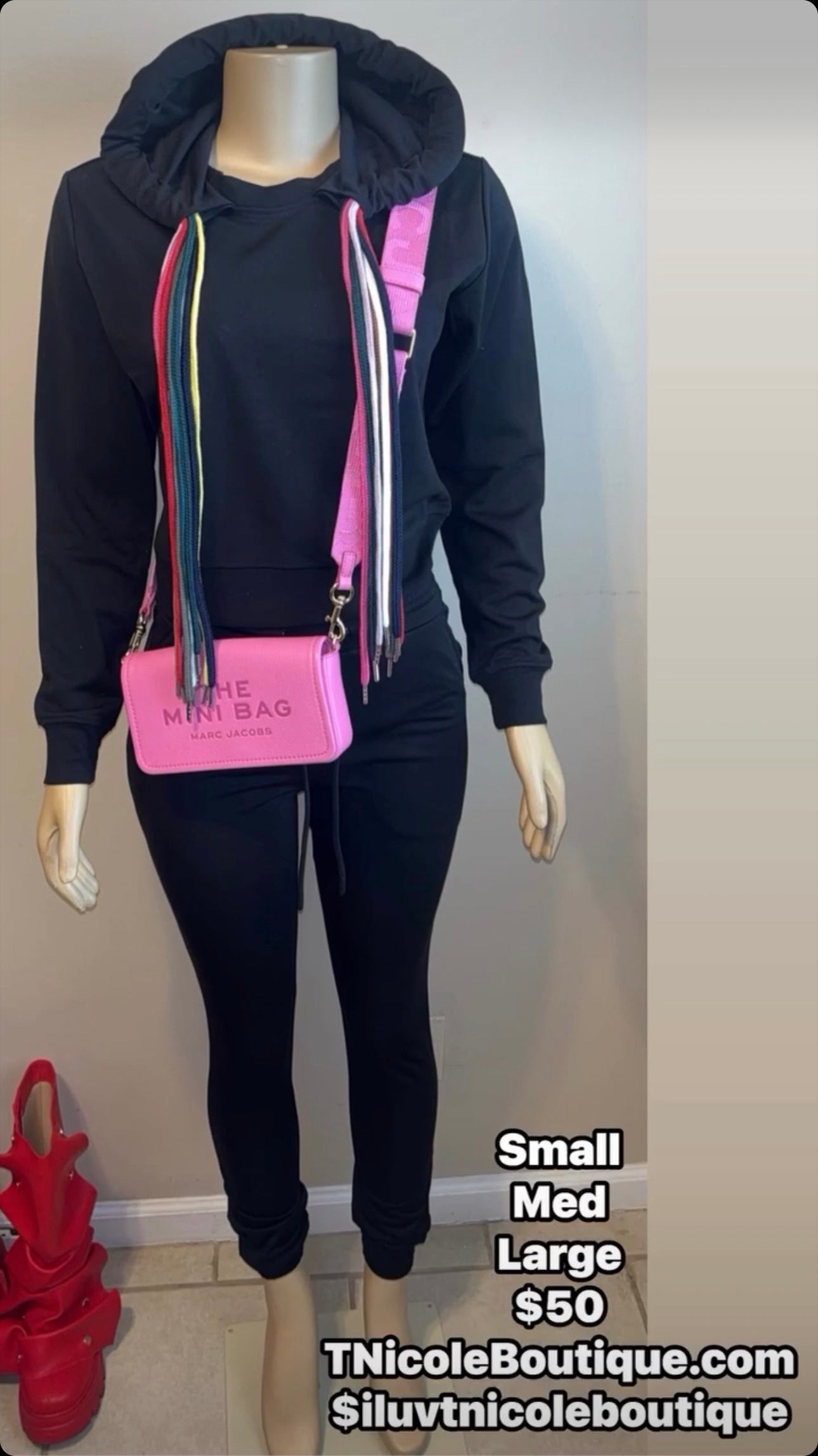 Black Out Jogger 2 Piece Set | SZ MEDIUM ONLY