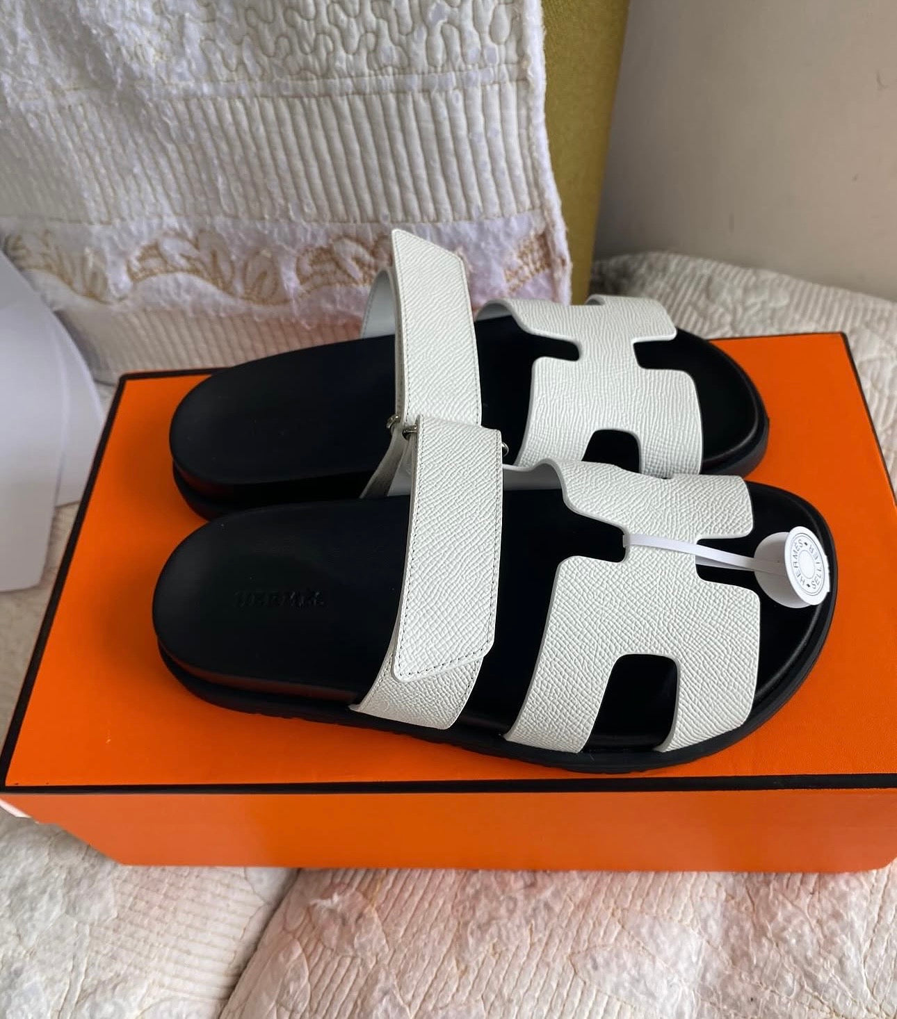White Chypre Sandals