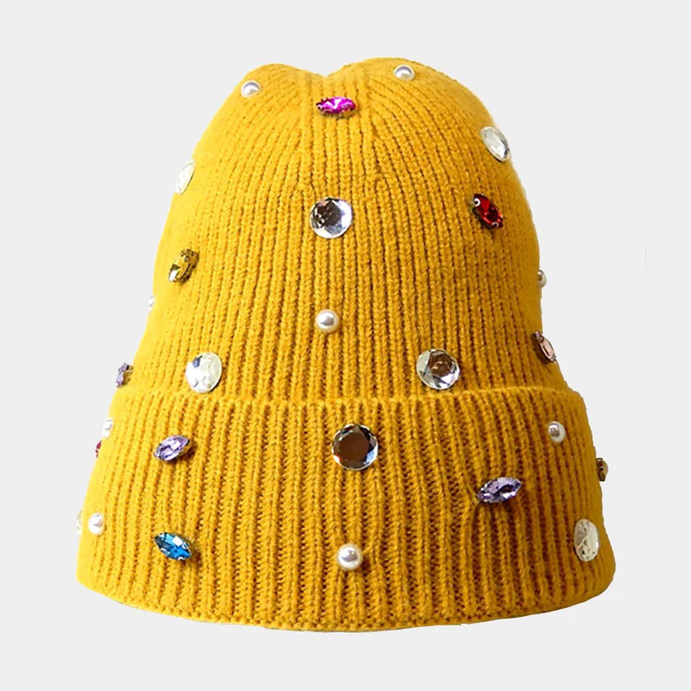 Decked Out Jeweled Beanie | 4 Colors