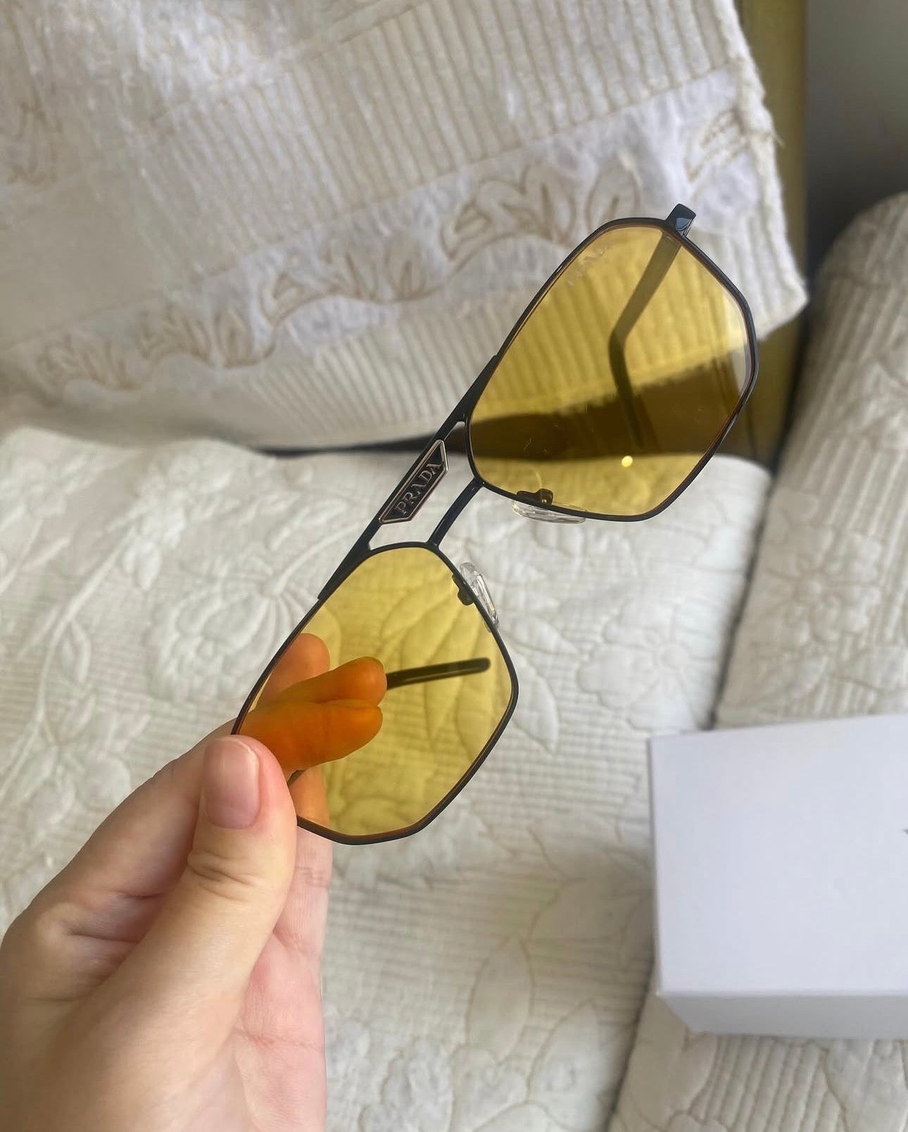 Yellow Pr55zs Sunglasses | Prada