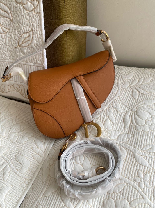 Brown CD Saddle Bag