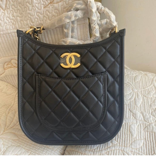 Coco Calfskin Hippie Crossbody Bag