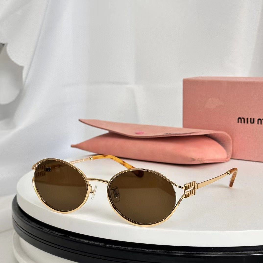 MIUMIU 54MM Metal Round Sunglasses