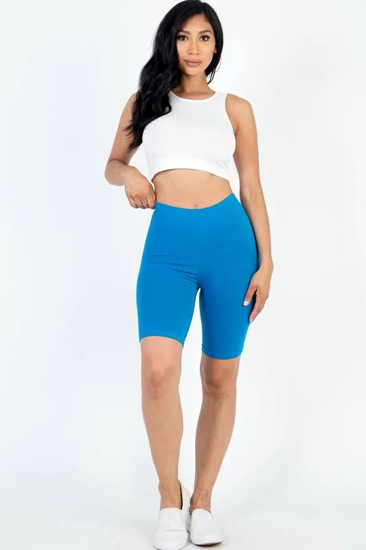 Soft Waist Biker Shorts (22 Colors) | Small Med Large