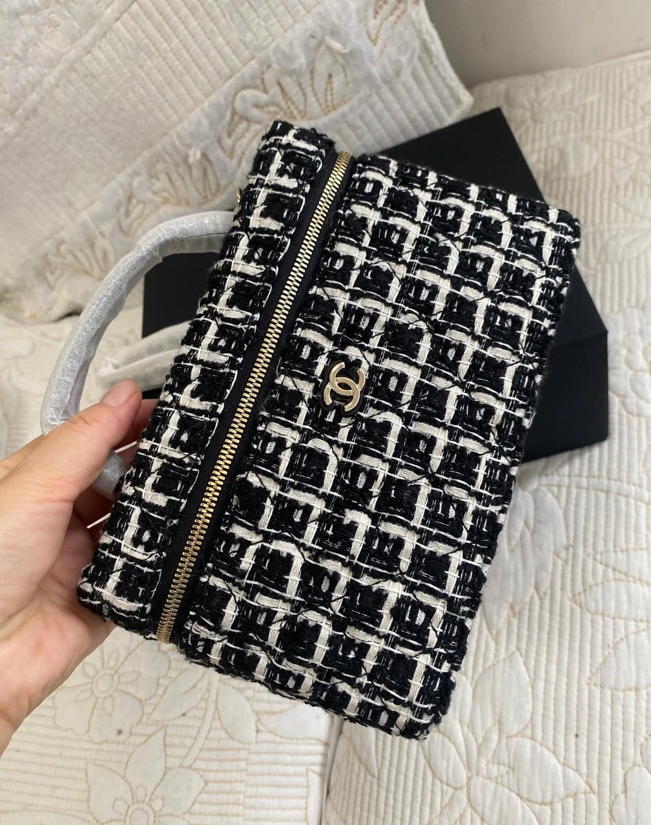 Coco Tweed Vanity Case Crossbody