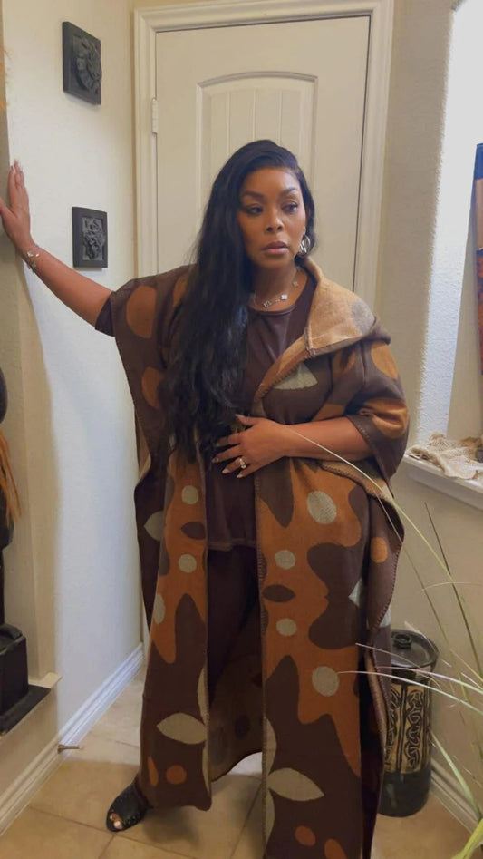 Bold & Brown | Hooded Cardigan Kimono Duster - LAST RESTOCK!!!