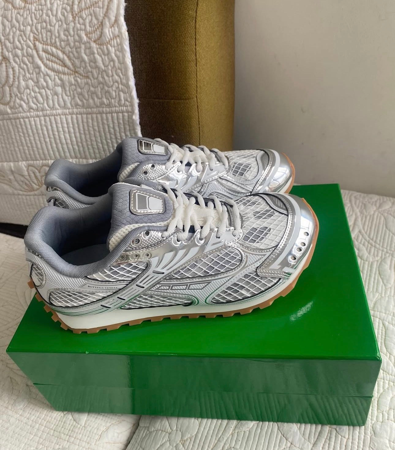 Bottega Orbit Low Top Sneaker (Unisex) Silver
