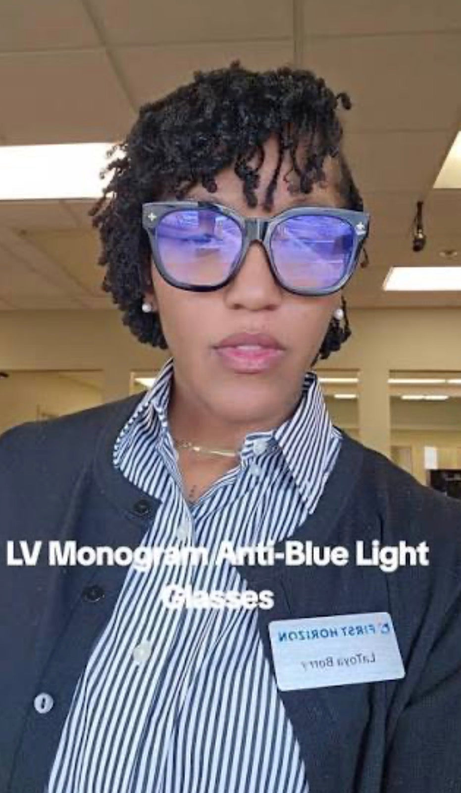 LV Monogram Anti Blue Light Sunglasses