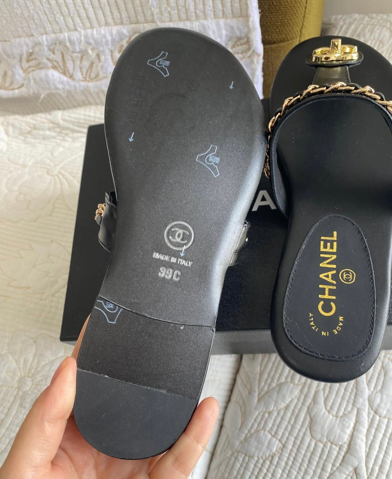 Coco Turn Lock Chain Sandal