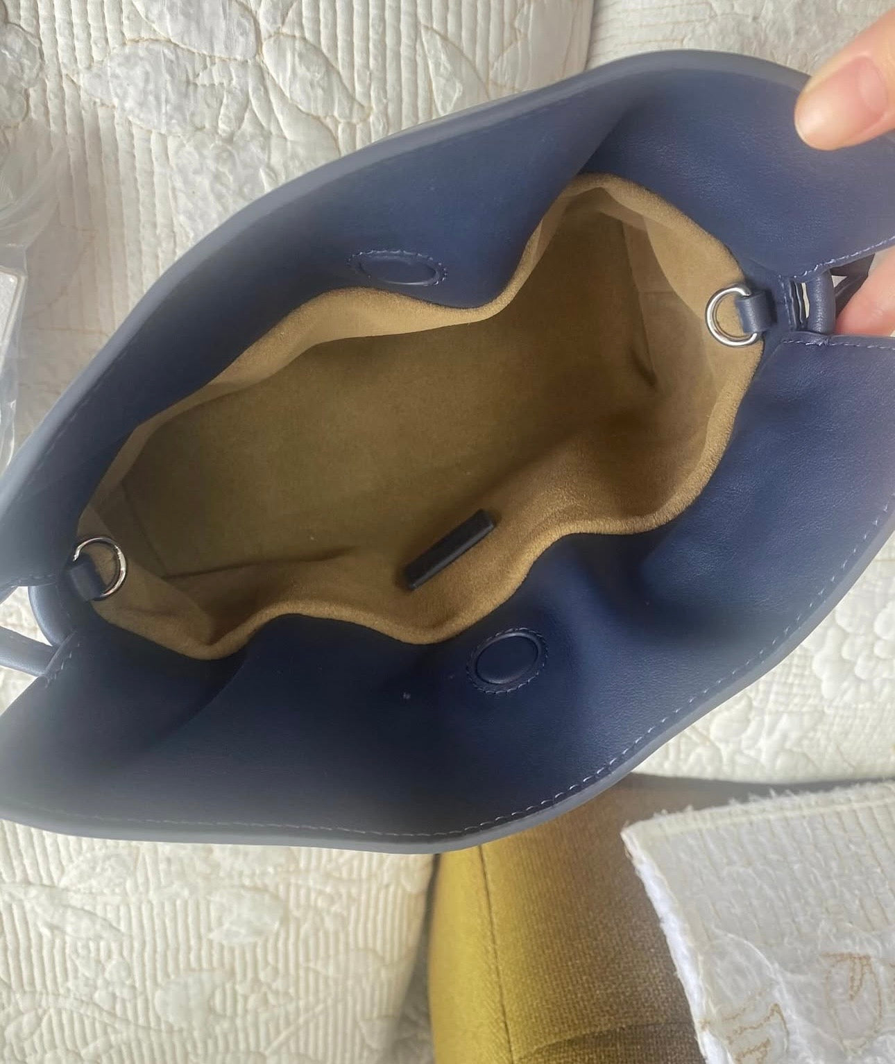 Blue Flamenco purse in nappa lambskin