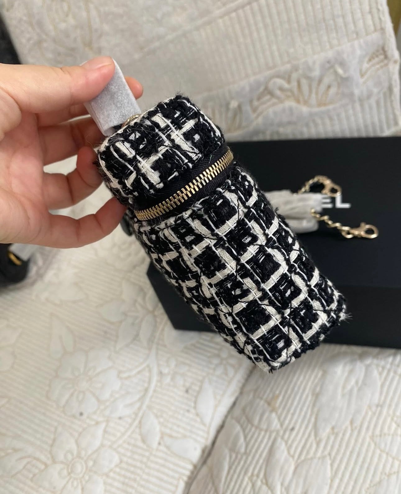 Coco Tweed Vanity Case Crossbody