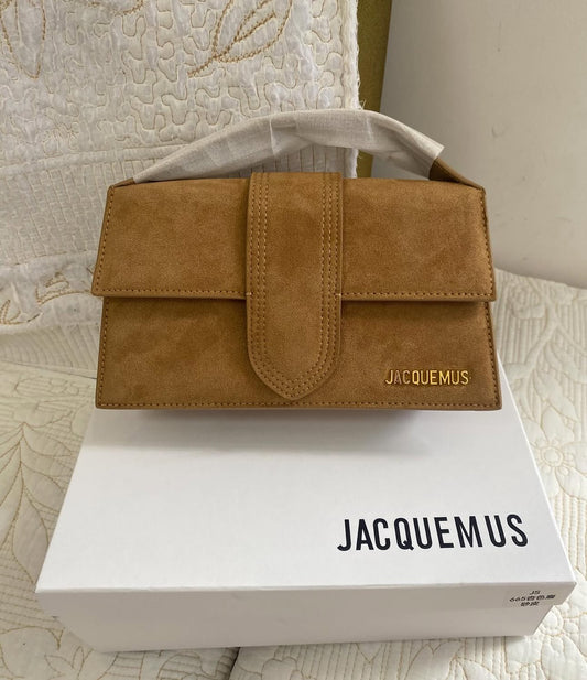 Jacquemus Le Bambino suede shoulder bag