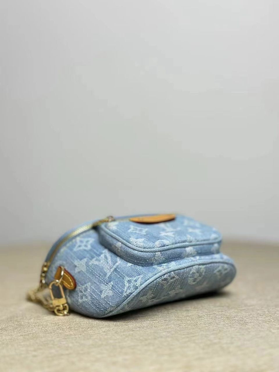 Denim Monogram Mini Bumbag