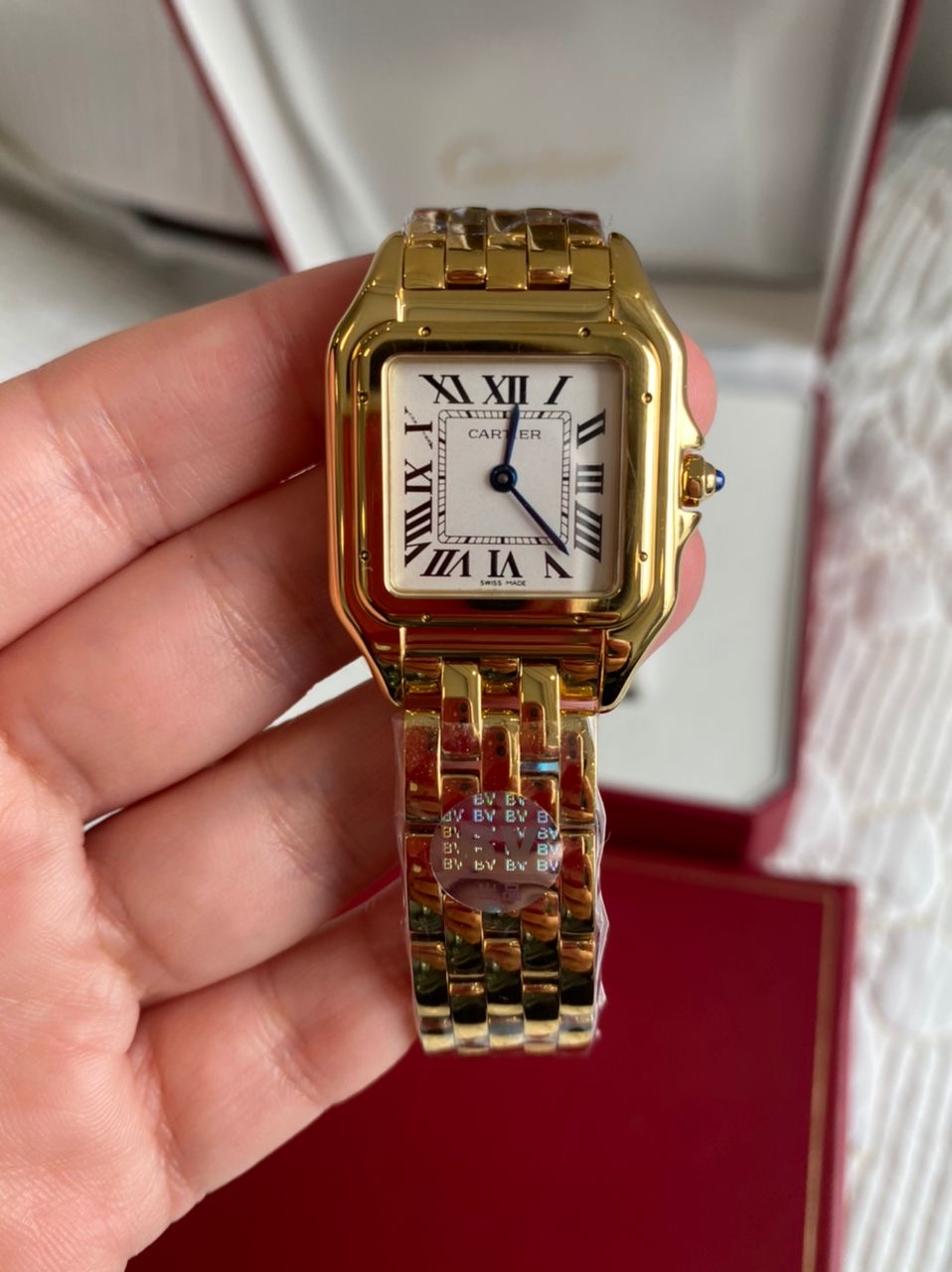 Cartier Panthere Yellow Gold Roman Dial Watch