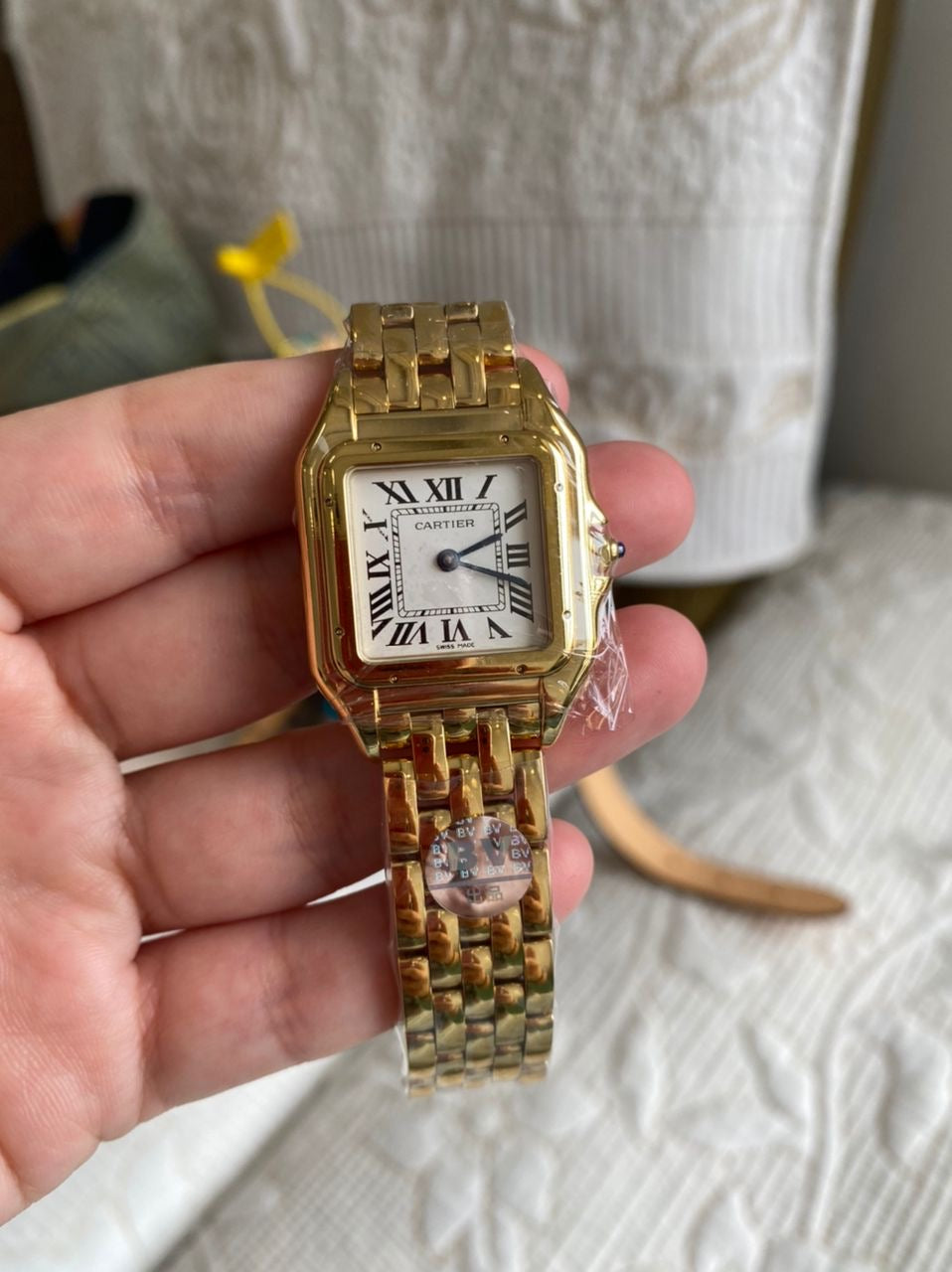 Cartier Panthere Yellow Gold Roman Dial Watch