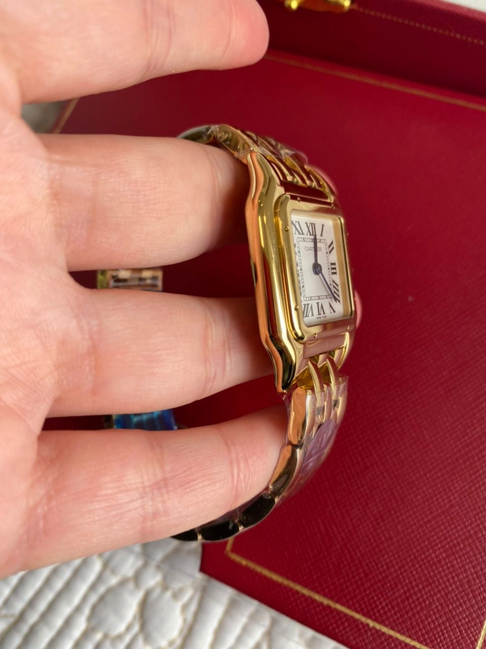 Cartier Panthere Yellow Gold Roman Dial Watch