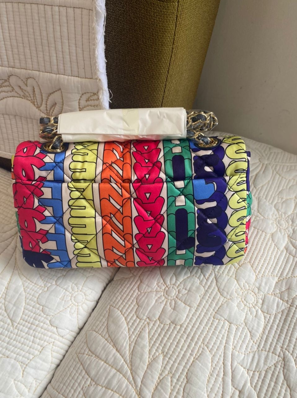 Multicolor Flap Bag