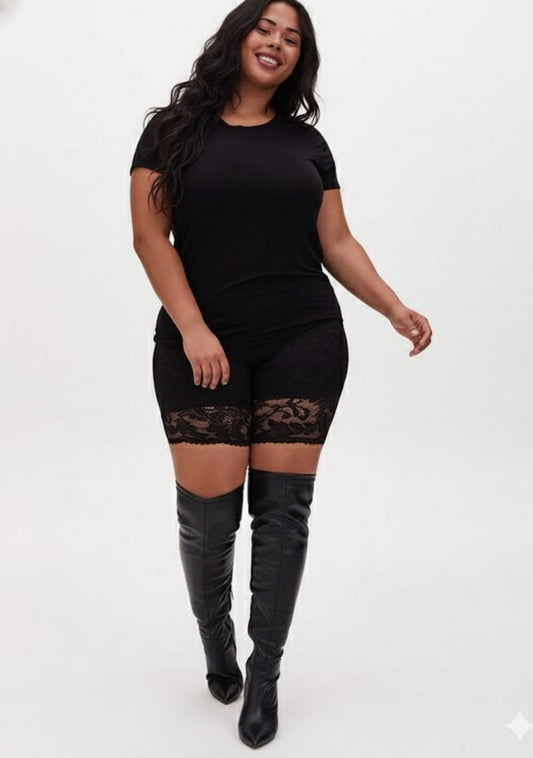 Lace Biker Shorts | 2X & 3X ONLY