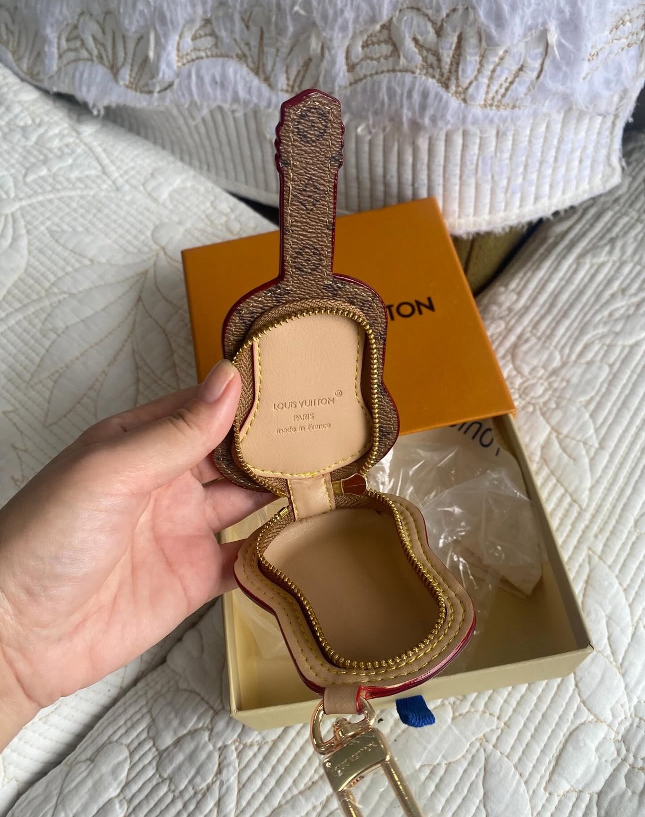 Monogram Guitar Pouch Bag Charm | LV