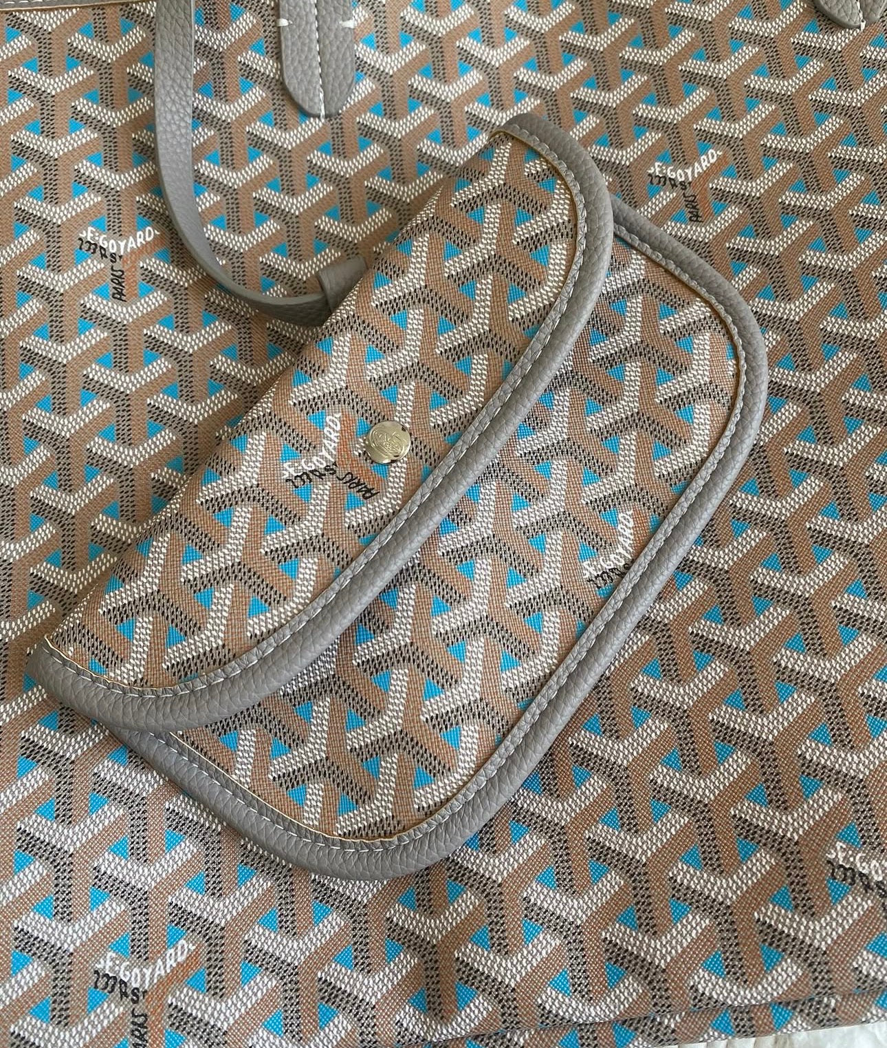 Saint Louis Bag & Pouch Gray Teal