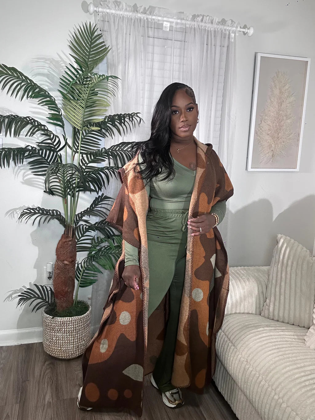 Bold & Brown | Hooded Cardigan Kimono Duster - LAST RESTOCK!!!