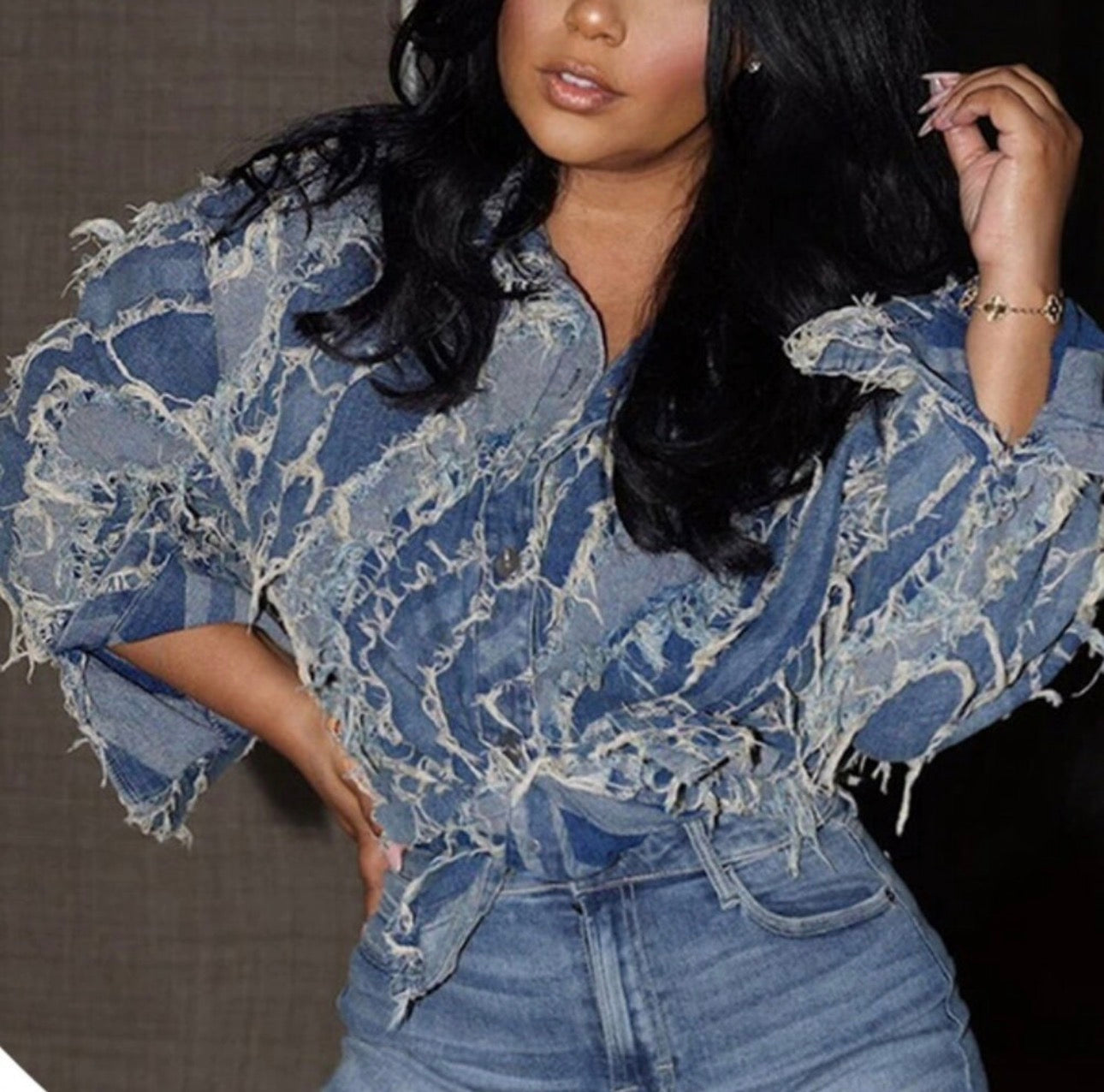 Be Creative | Distressed Denim Jacket