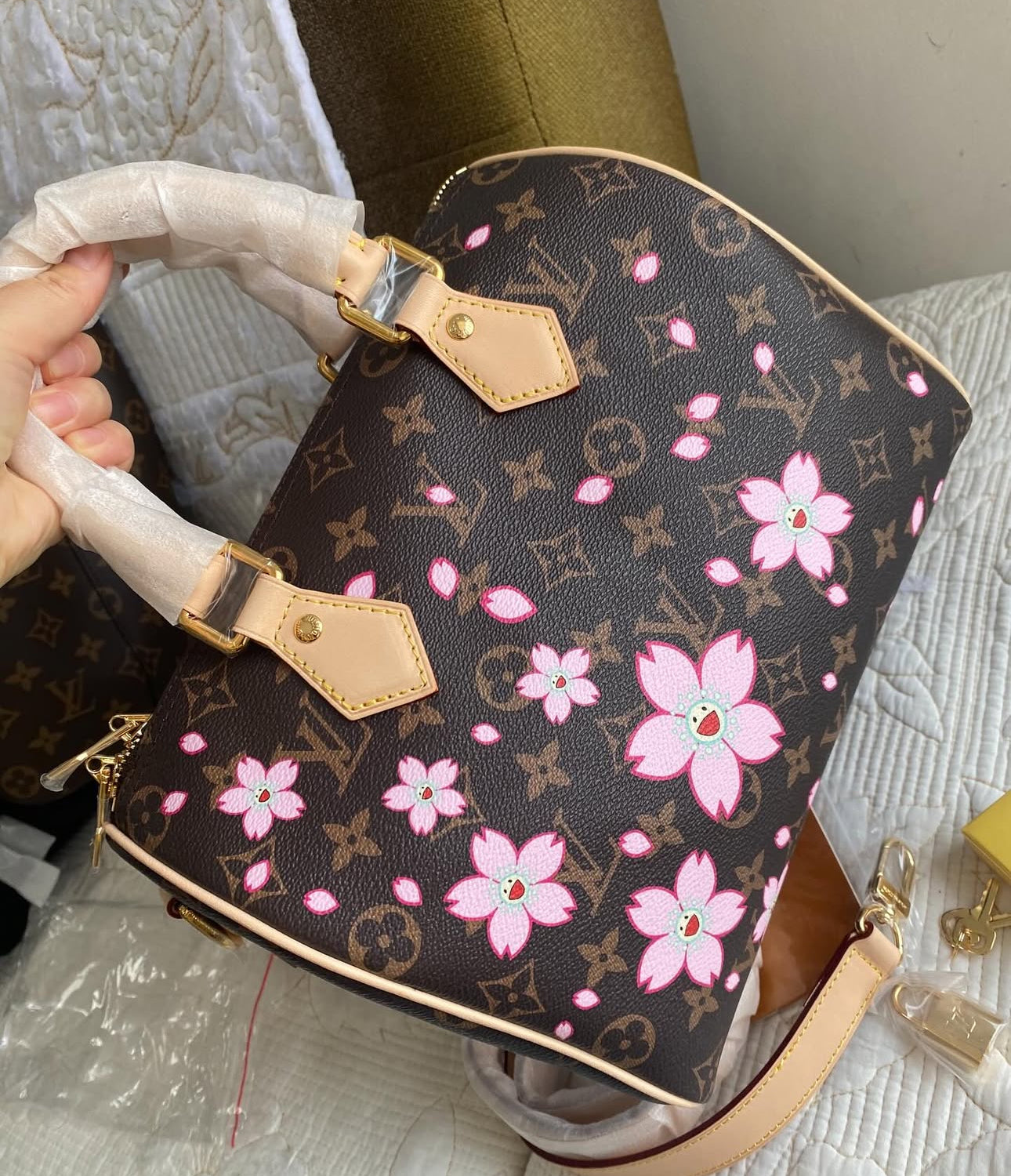 LV x TM Blossom Speedy Bandoulière 25